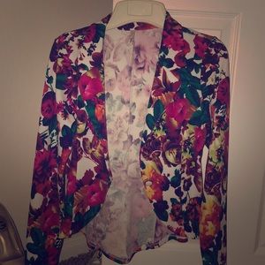 Floral blazer